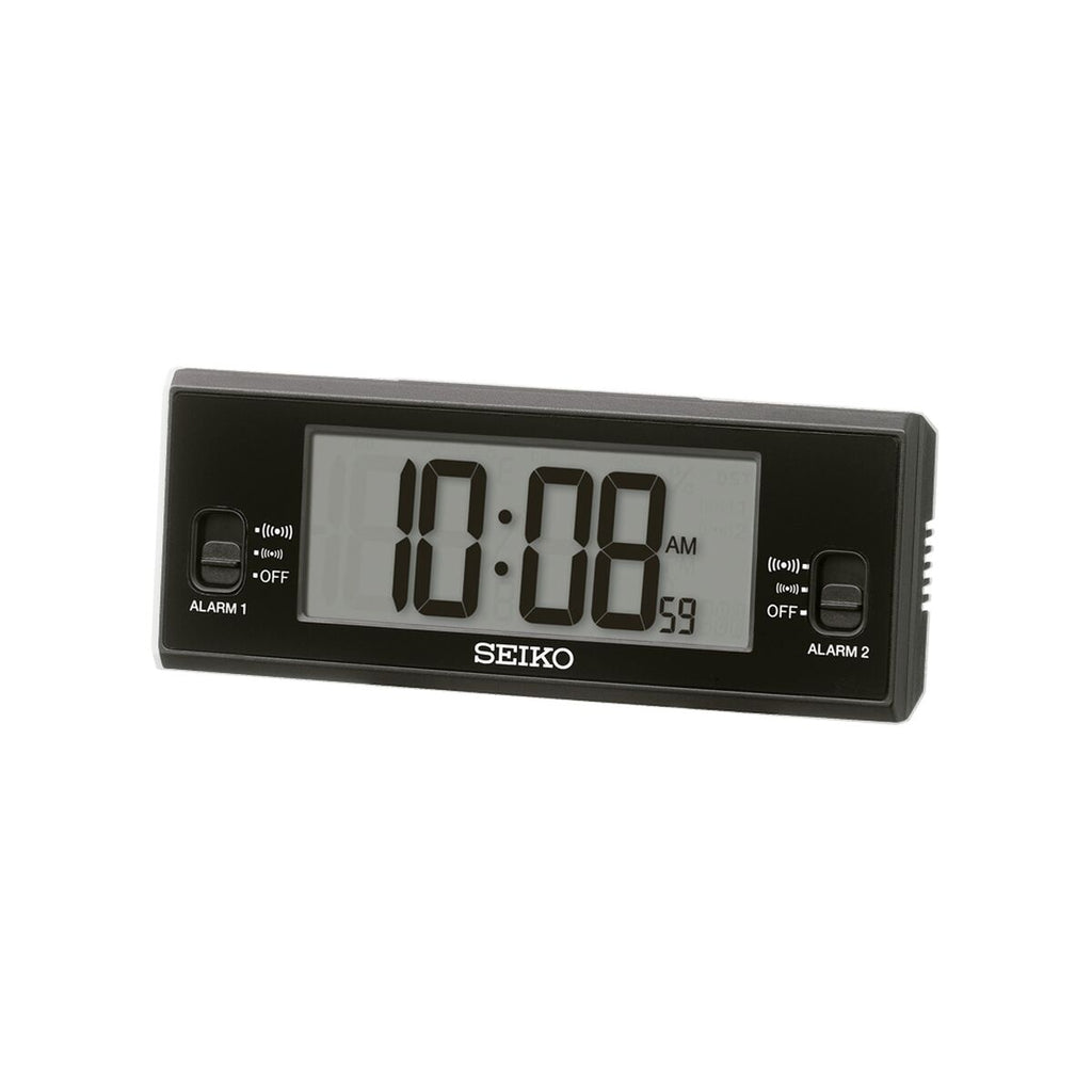 Seiko QHL093K Black Alarm Clock
