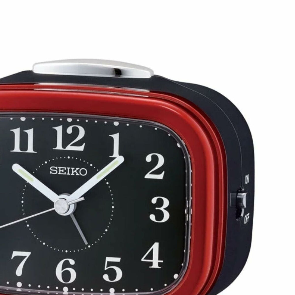 Seiko QHK060Q Red Alarm Clock