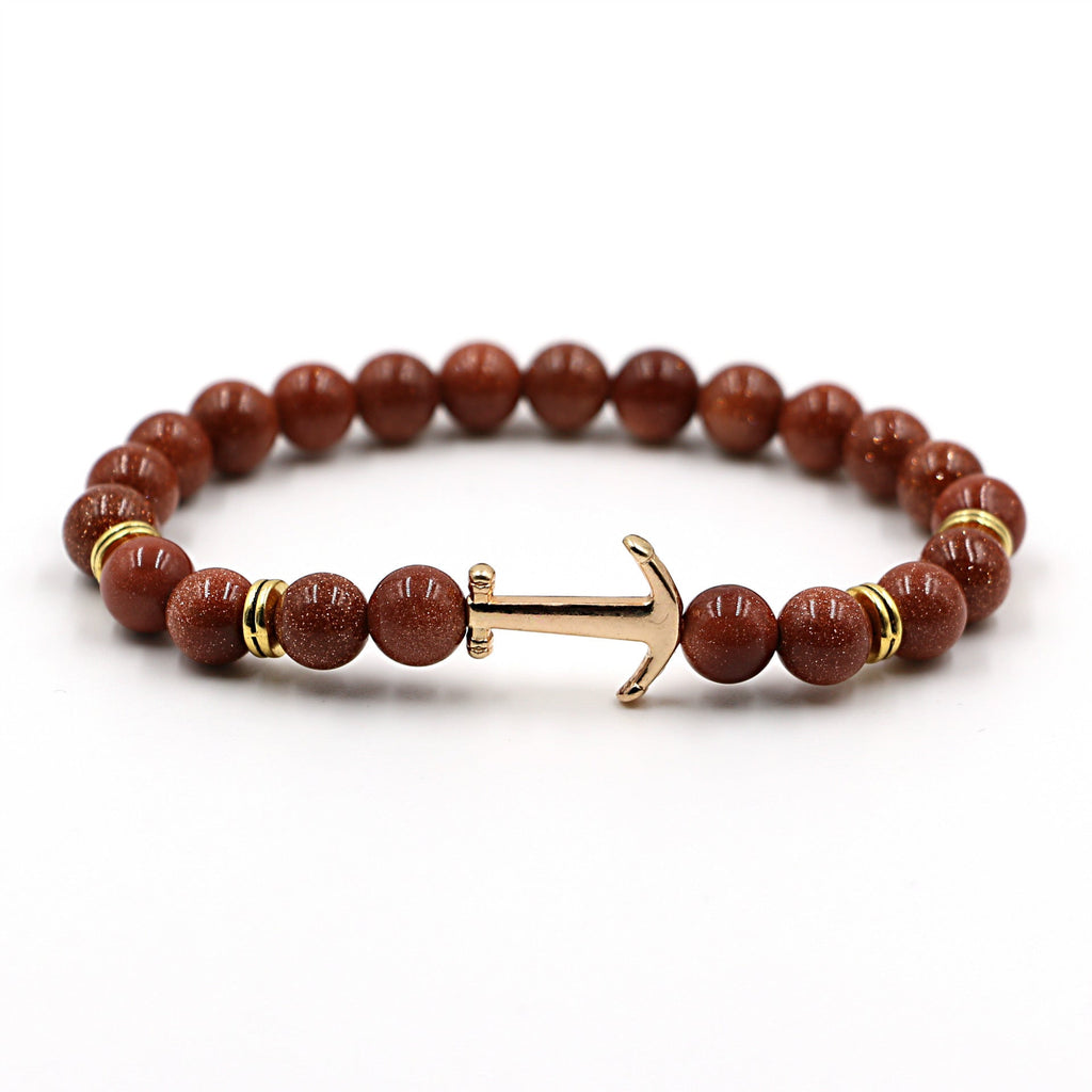 Pulsera de ancla en piedra natural