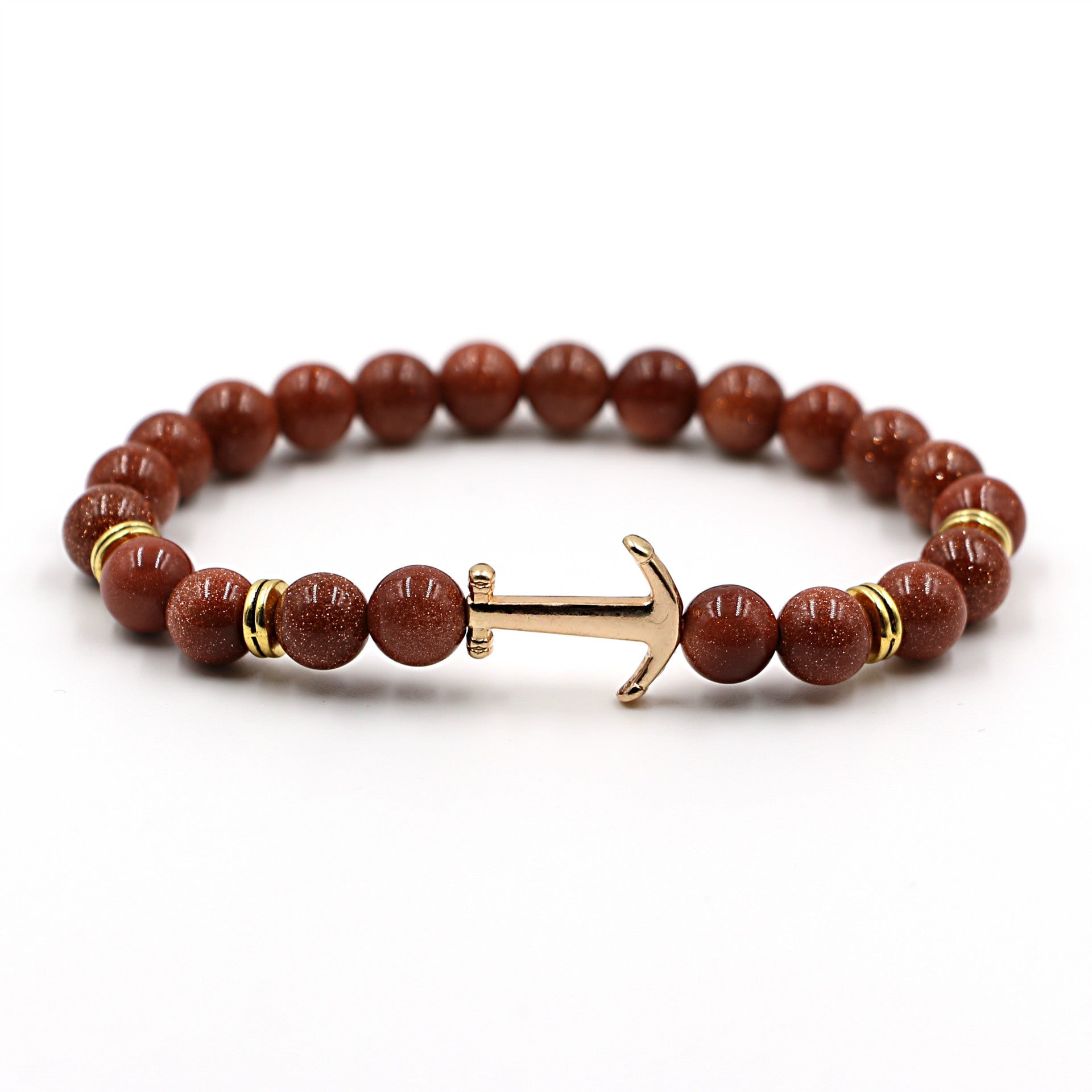 Pulsera de ancla en piedra natural