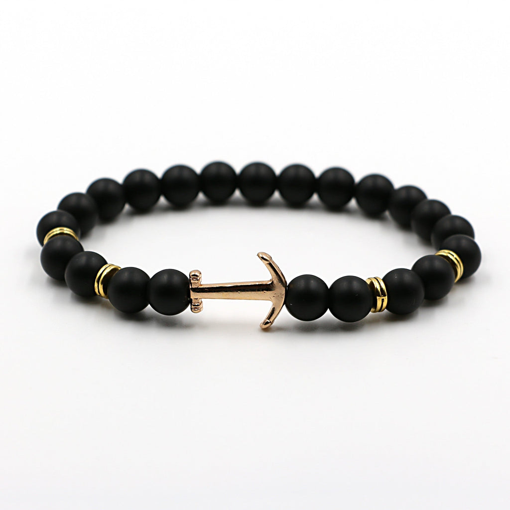 Pulsera de ancla en piedra natural