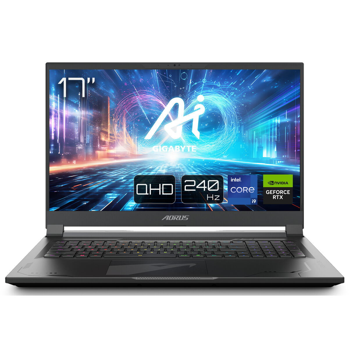 Laptop Aorus 17X AZF-B5ES665SP 17" intel core i9-13980hx 32 GB RAM 2 TB SSD Nvidia Geforce RTX 4090 Qwerty Portuguese