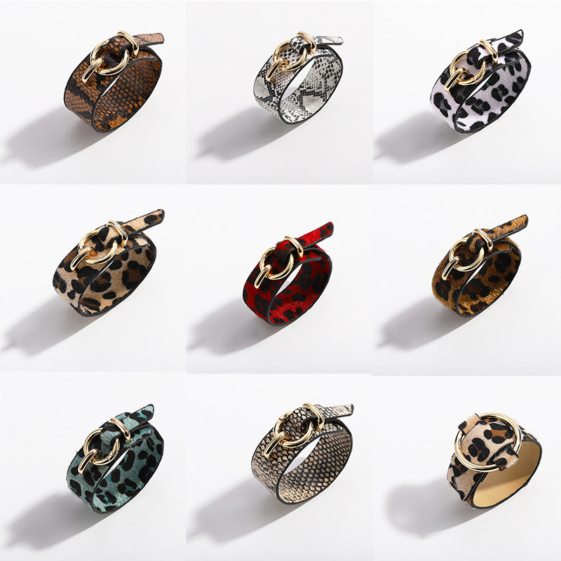 Pulseira de Couro Minimalista