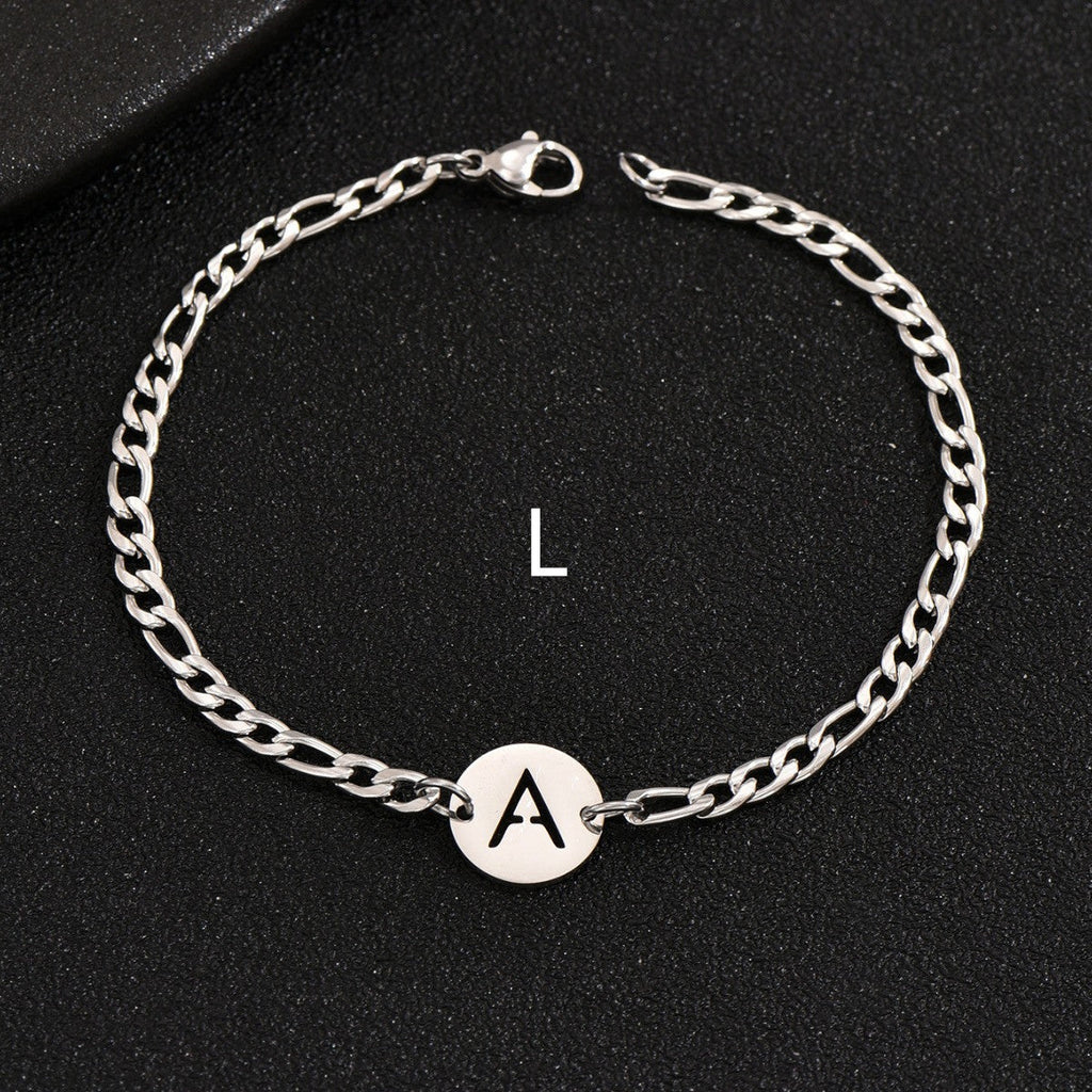 Pulsera con letras en acero inoxidable 316L