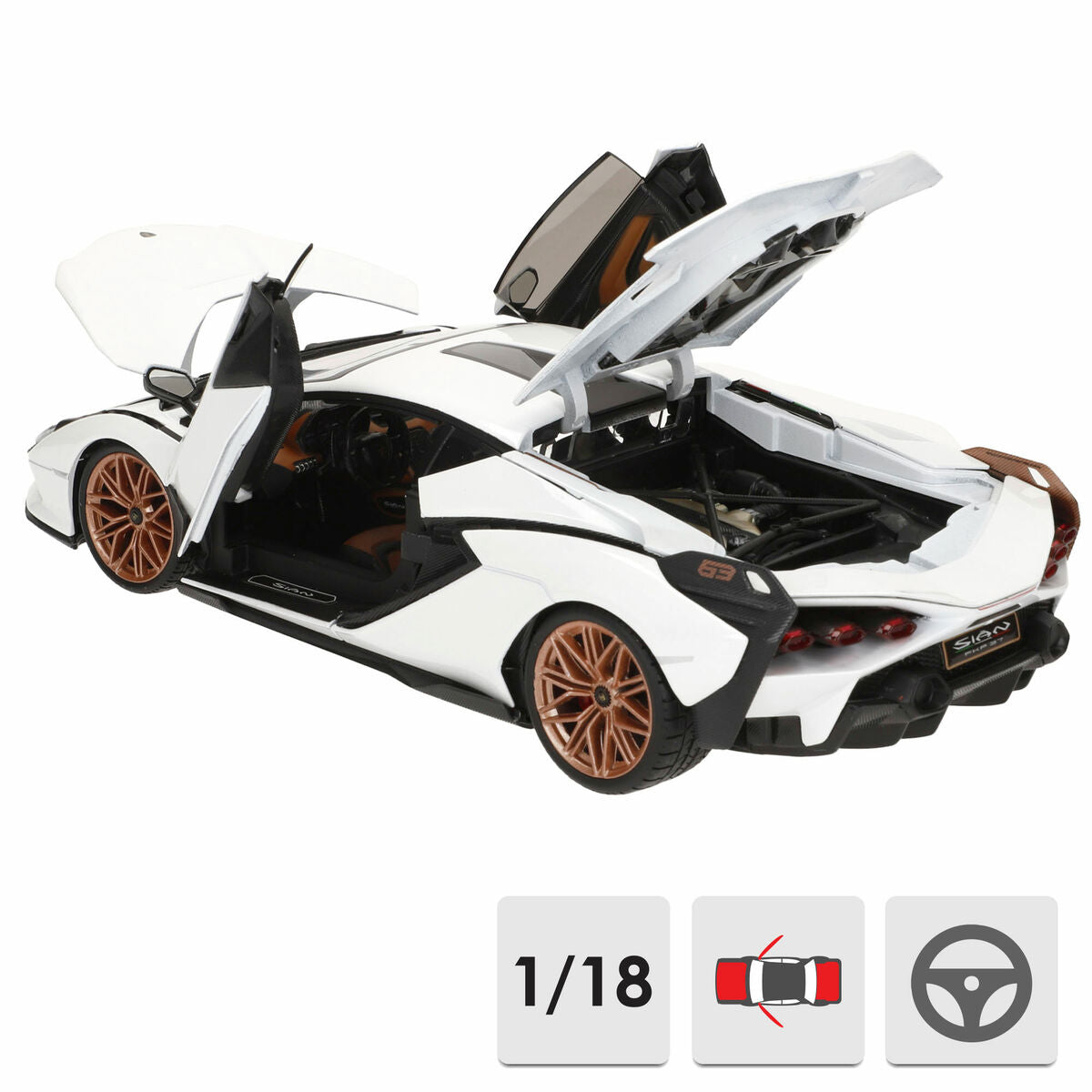 Bburago GT-Lamborghini Sian FKP 37 1:18 car