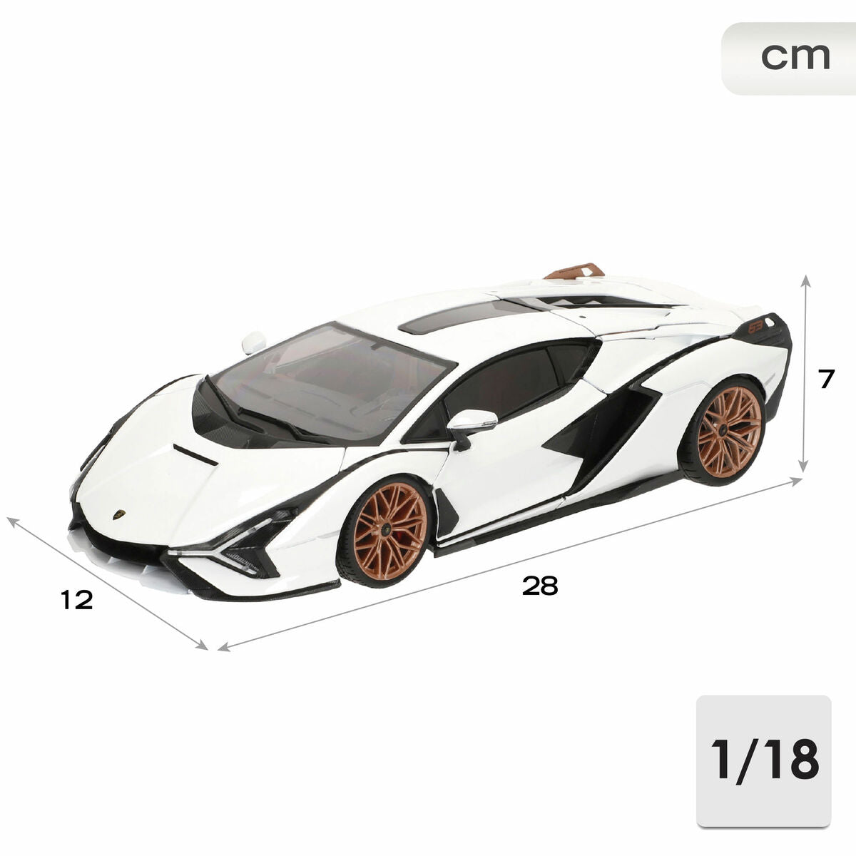 Bburago GT-Lamborghini Sian FKP 37 1:18 car