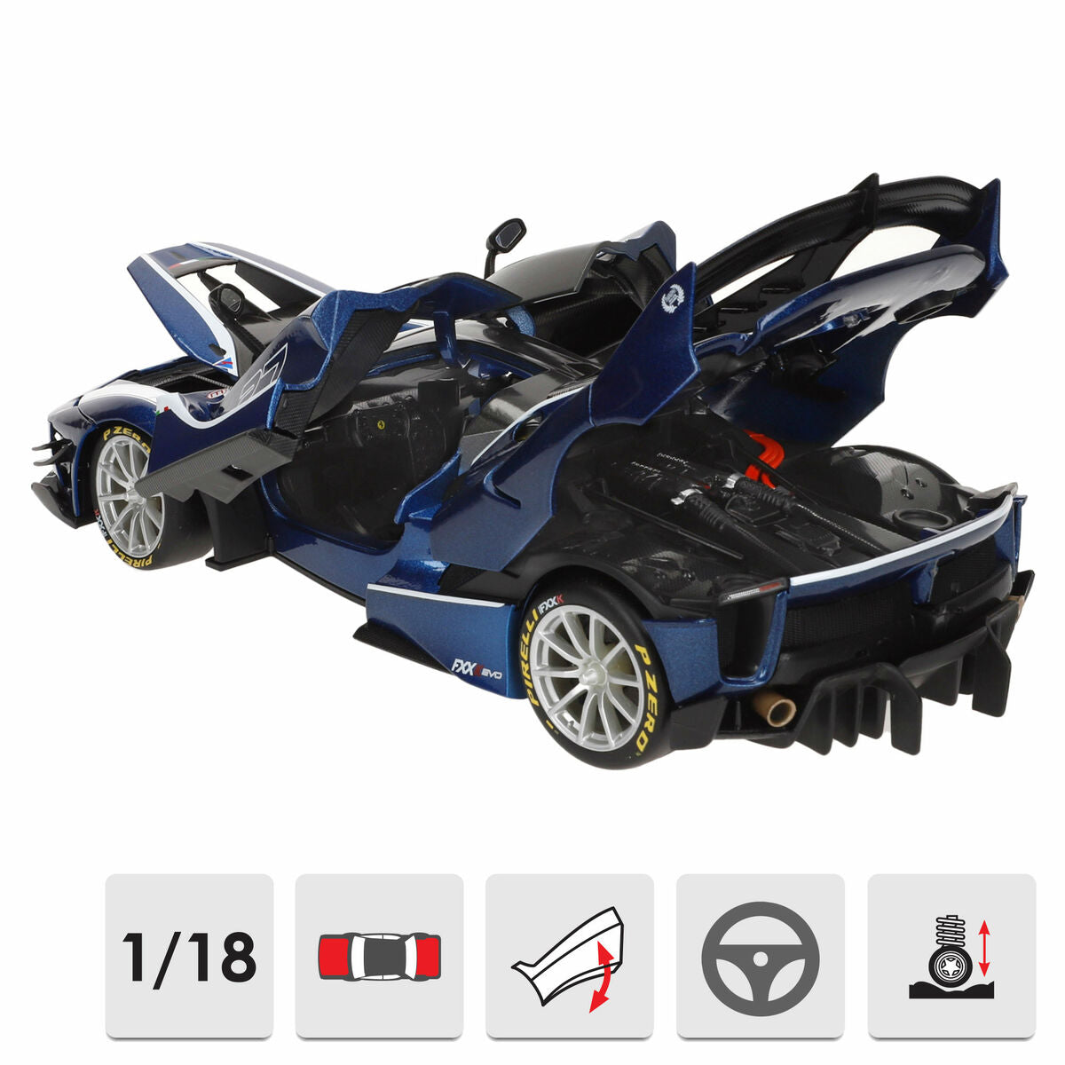Car Bburago Ferrari FXX K-EVO #27 BL 1:18