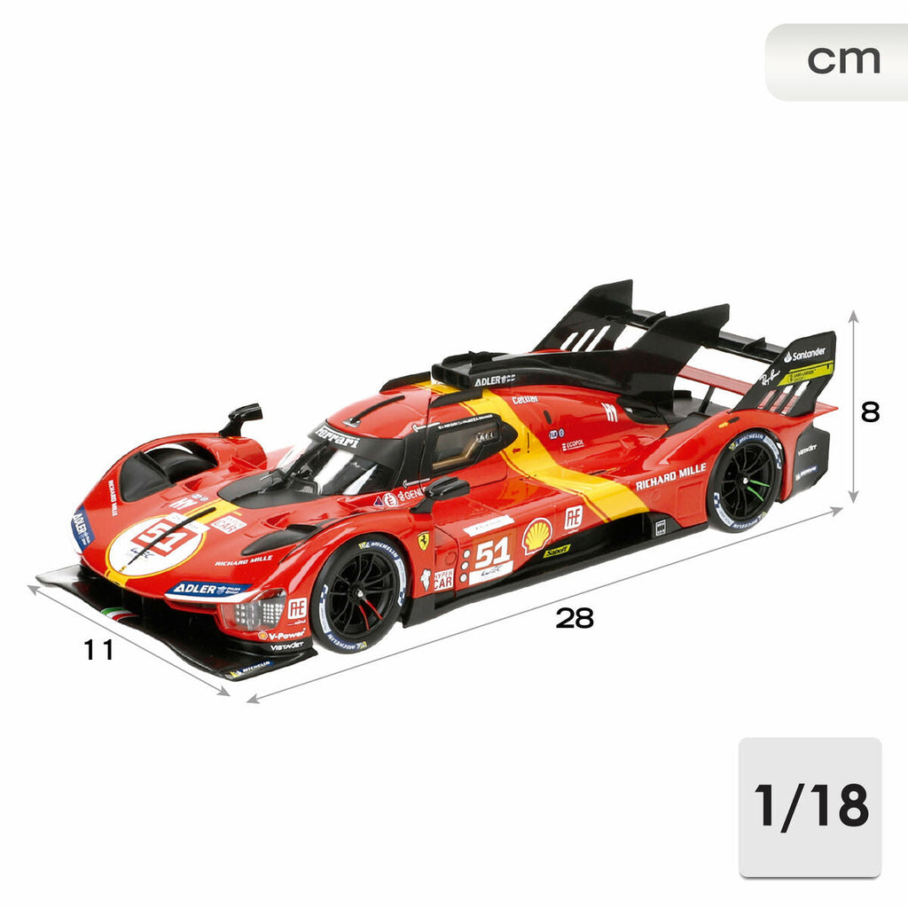 Car Bburago Ferrari Racing 499 LMH #51 1:18