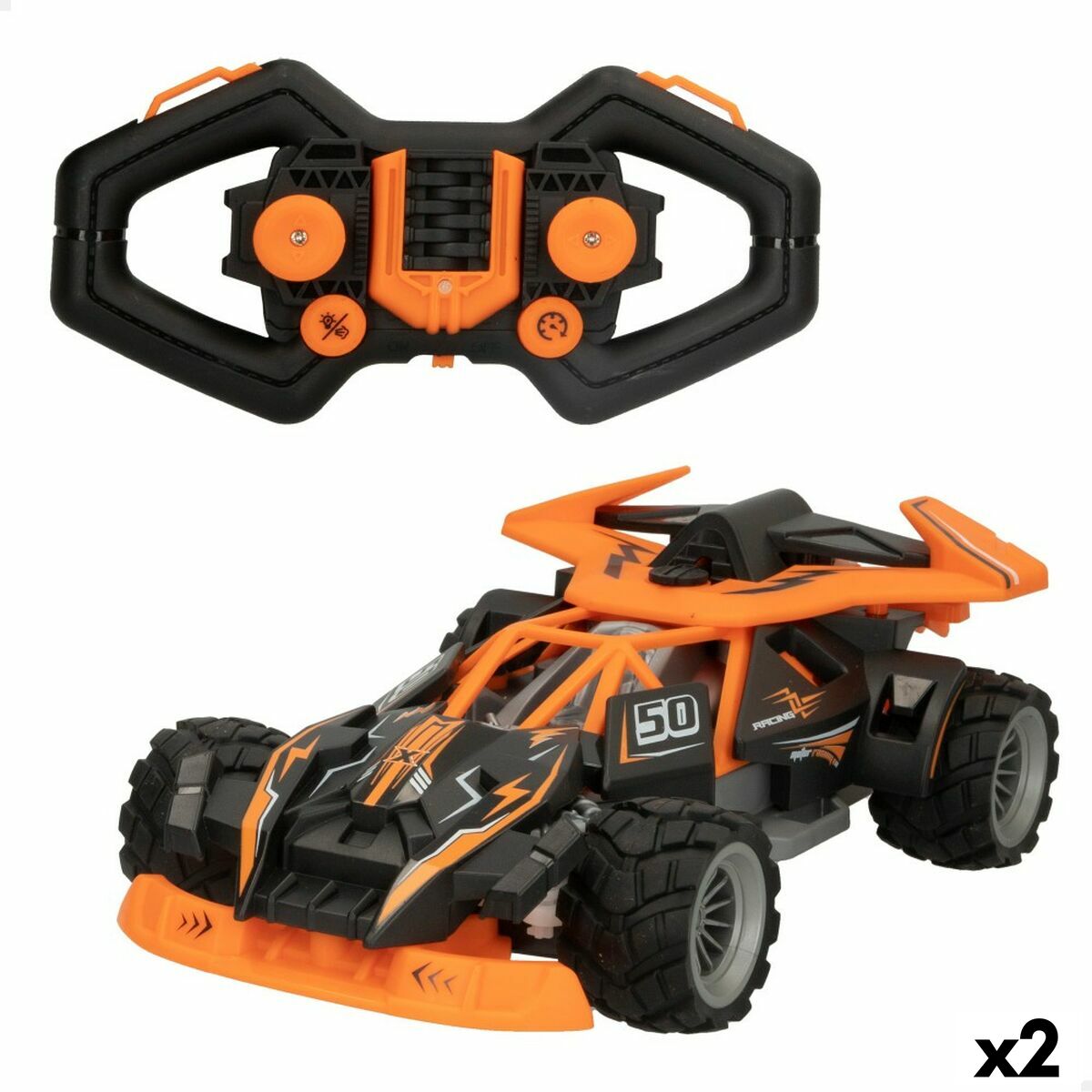 Radio Controlled Speed ​​&amp; Go Car 1:16 (2 Units)