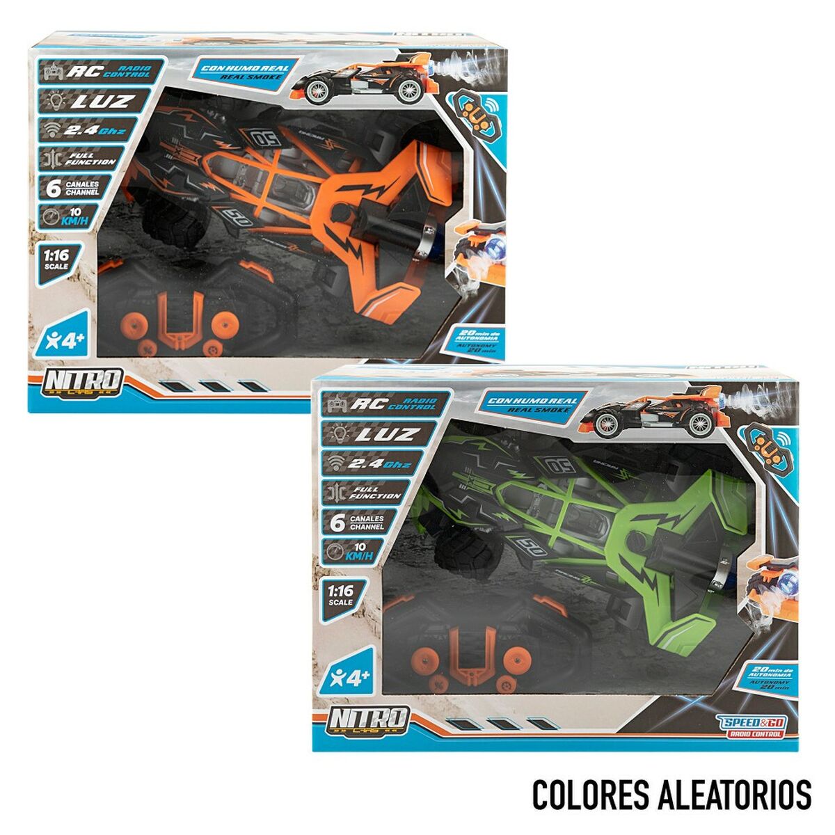 Radio Controlled Speed ​​&amp; Go Car 1:16 (2 Units)