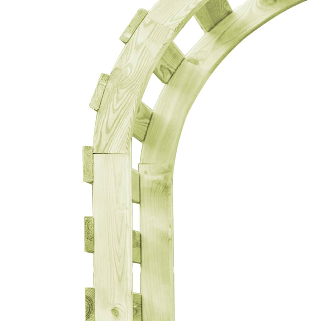 vidaXL Pérgola de jardim 130x60x230 cm madeira de pinho impregnada