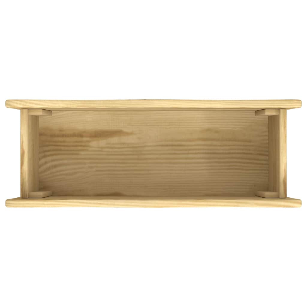 vidaXL Floreira de jardim 50x18x18 cm madeira de pinho impregnada