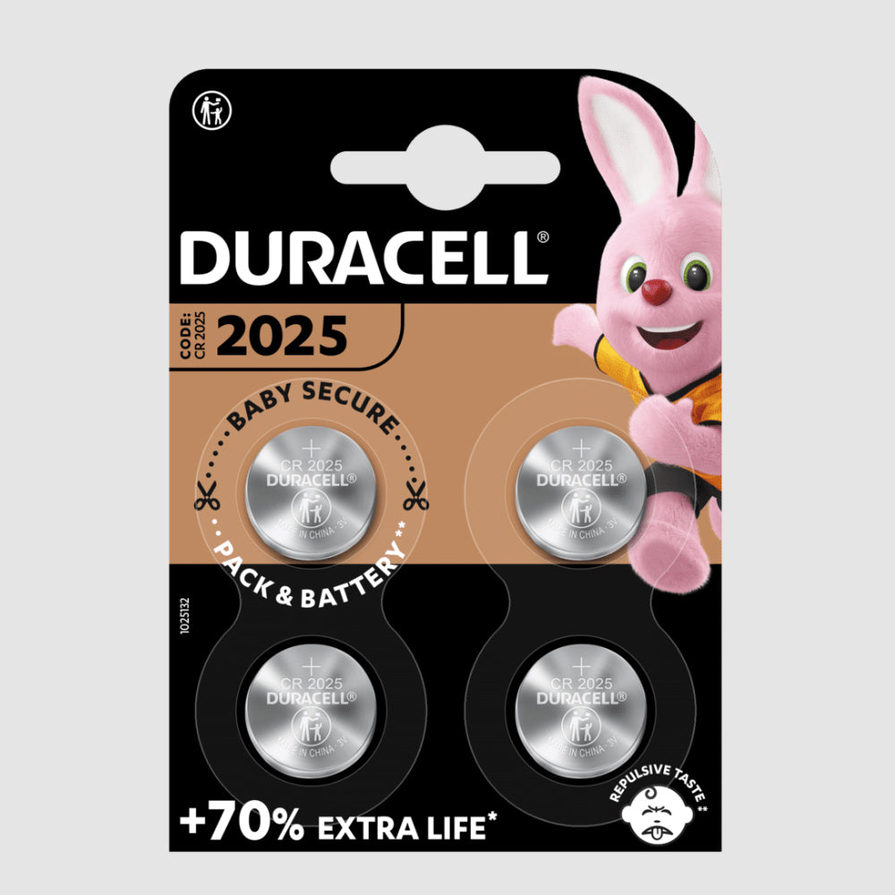 Pilhas de Lítio Duracell CR2025 3V