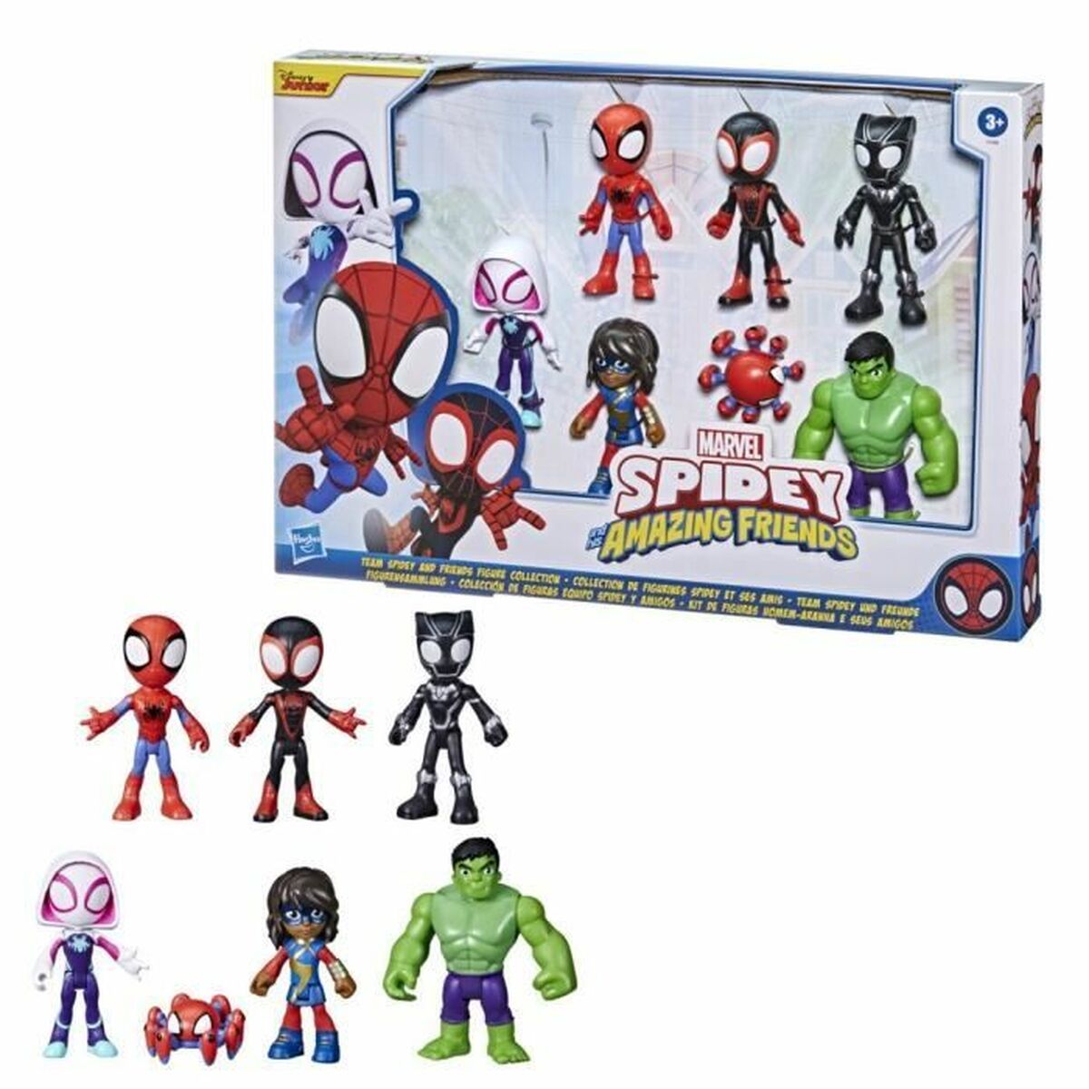 Playset Hasbro Caja coleccionable de 7 figuras de Spidey