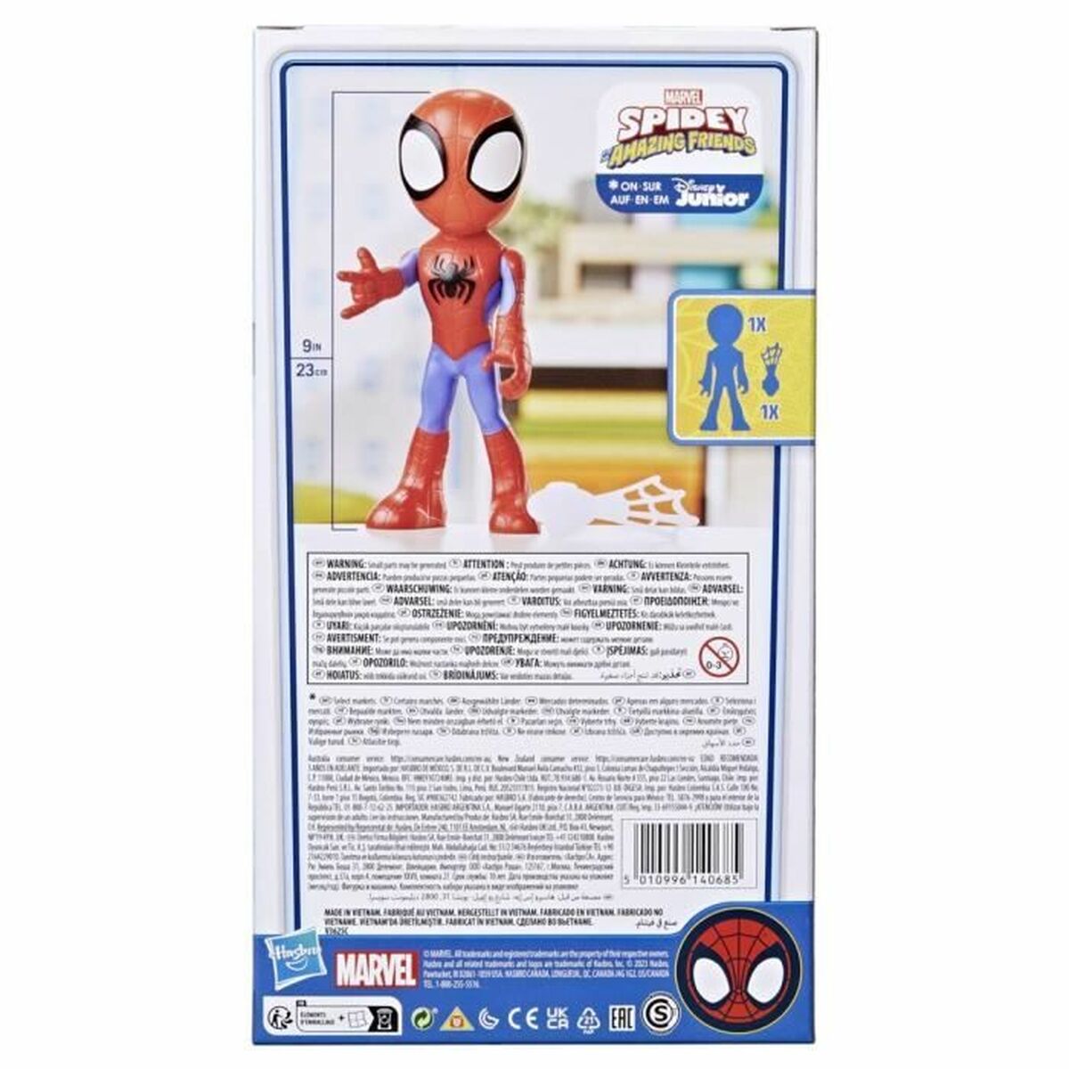Figura Decorativa Hasbro Spidey 22,5 cm Multicolor Plástico (1 Peça)