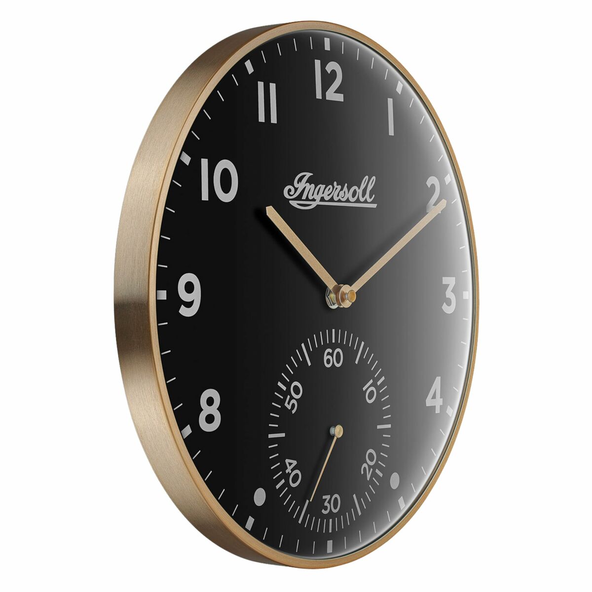 Relógio de Parede Ingersoll 1892 IC003GB Dourado Preto