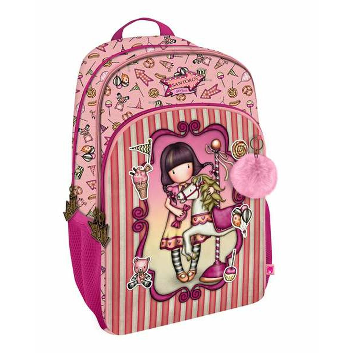 Mochila escolar Gorjuss Carousel 29 x 45 x 17 cm