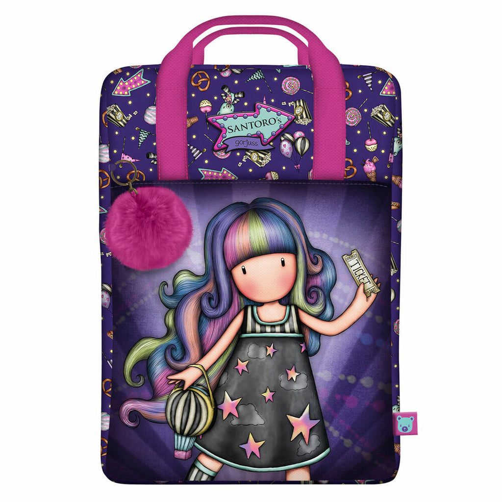Mochila Escolar Gorjuss Up and away Roxo 25 x 36 x 10 cm