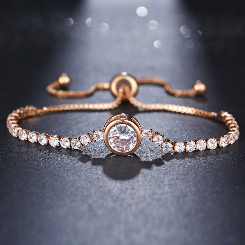 Pulsera con circonitas cúbicas