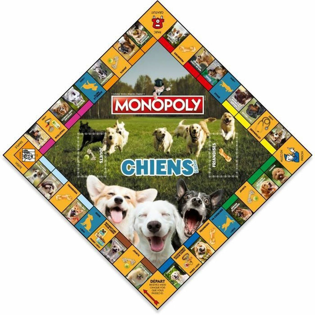 Jogo de Mesa Winning Moves Monopoly Chiens