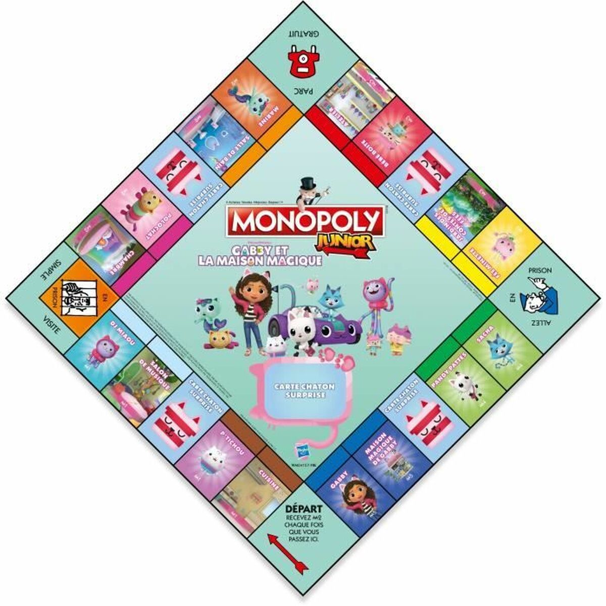 Winning Moves Monopoly Junior Gabby and the Magic House Board Game