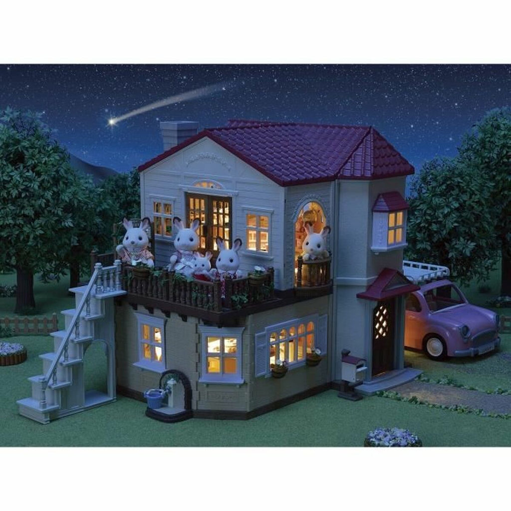 Playset Sylvanian Families Red Roof Country Home Casa de Miniatura Coelho