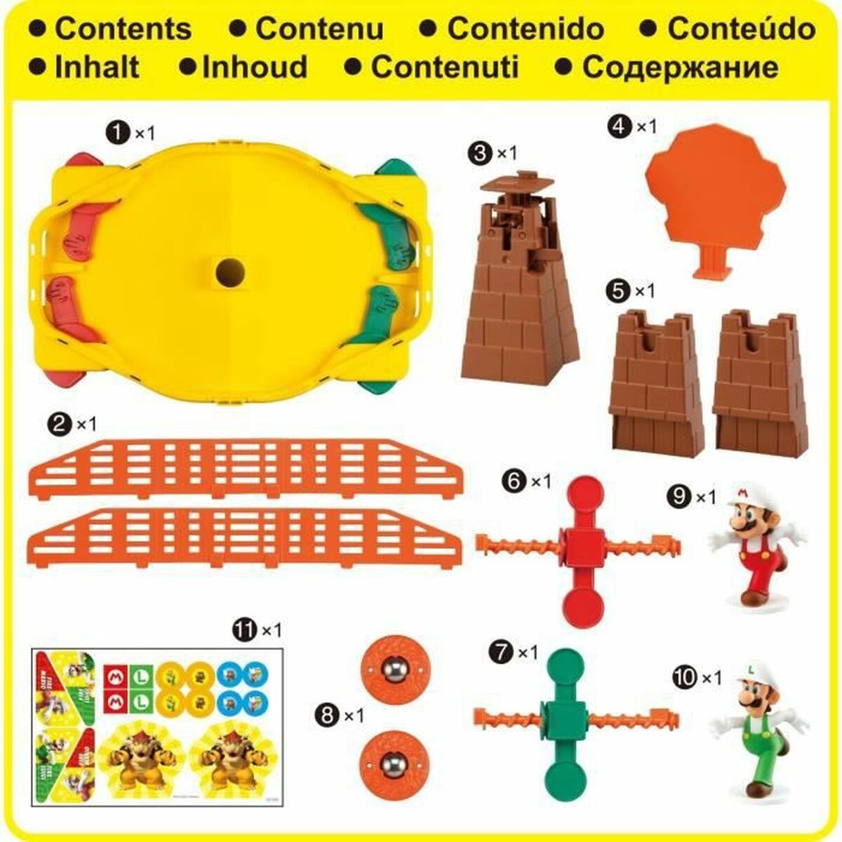 Juego de mesa Super Mario Fire Mario Stadium