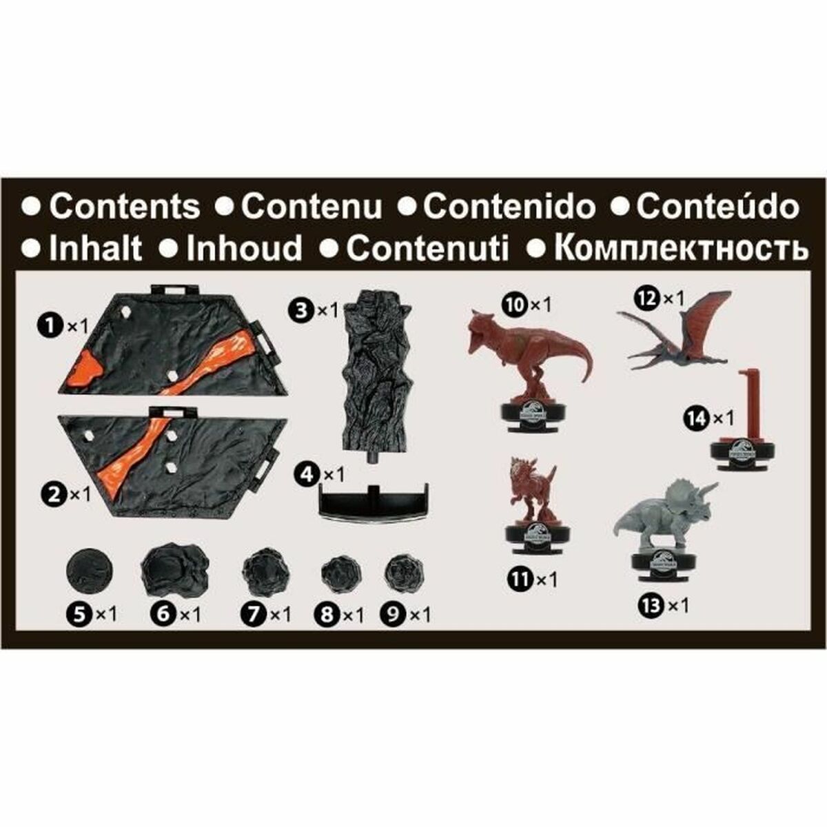 EPOCH D'ENFANCE Jurassic World Volcano Quake Tabletop Game