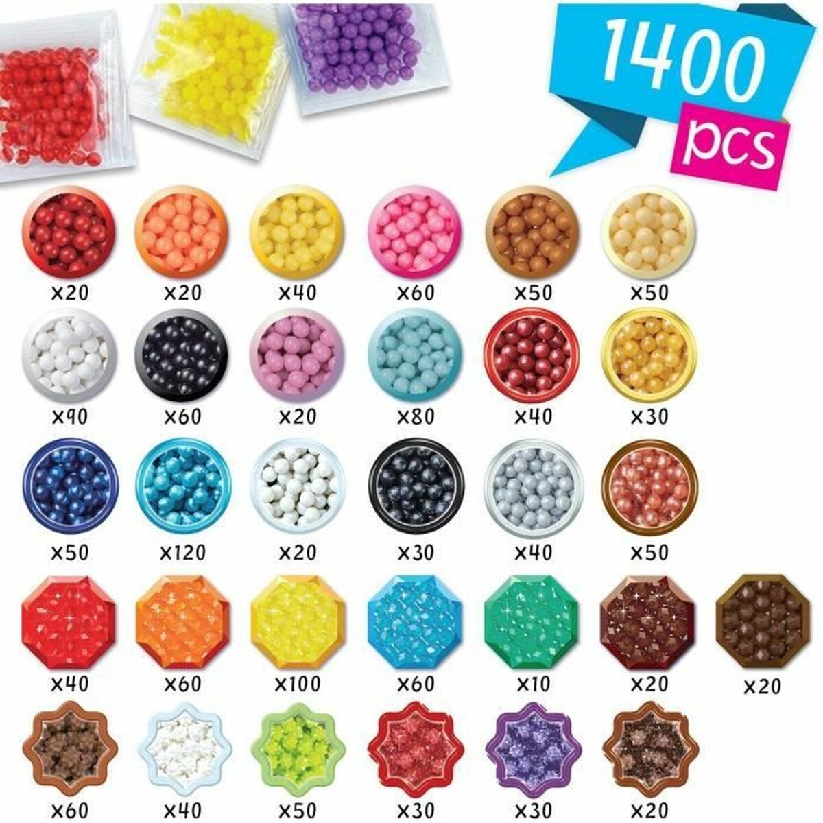 Set de manualidades multicolor Aquabeads
