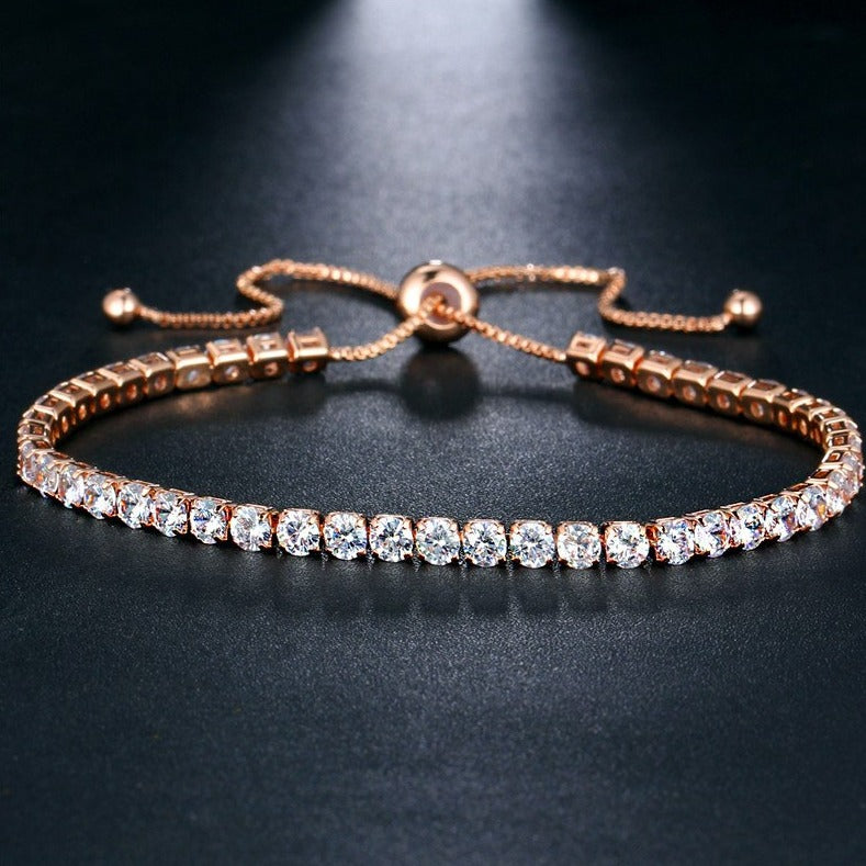 Pulsera con circonitas cúbicas