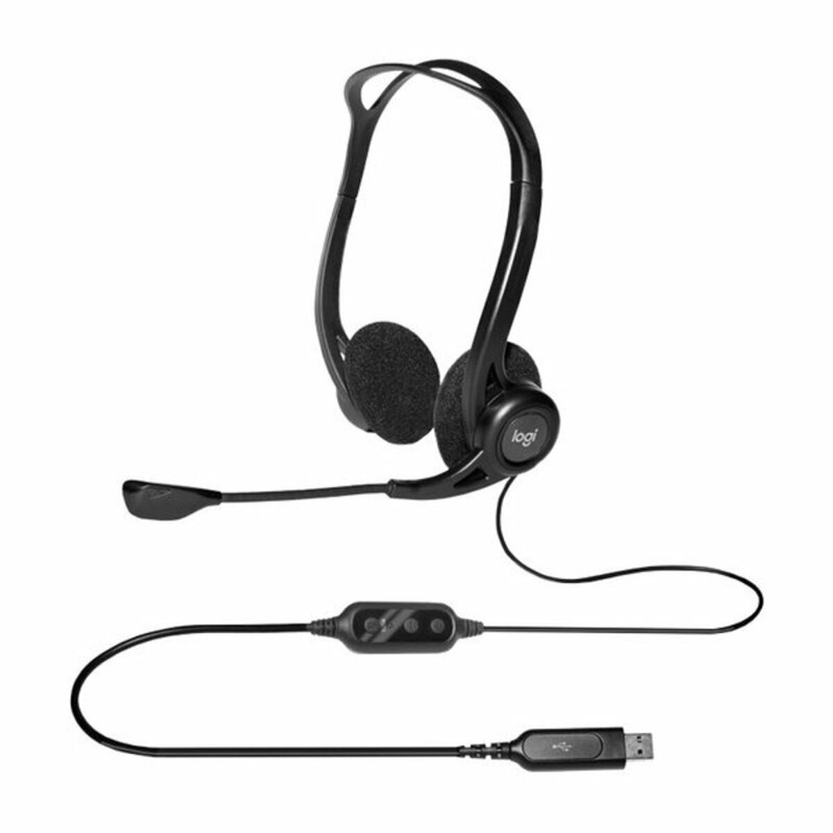 Fones de Ouvido de Tiaras Logitech 981-000100 Preto