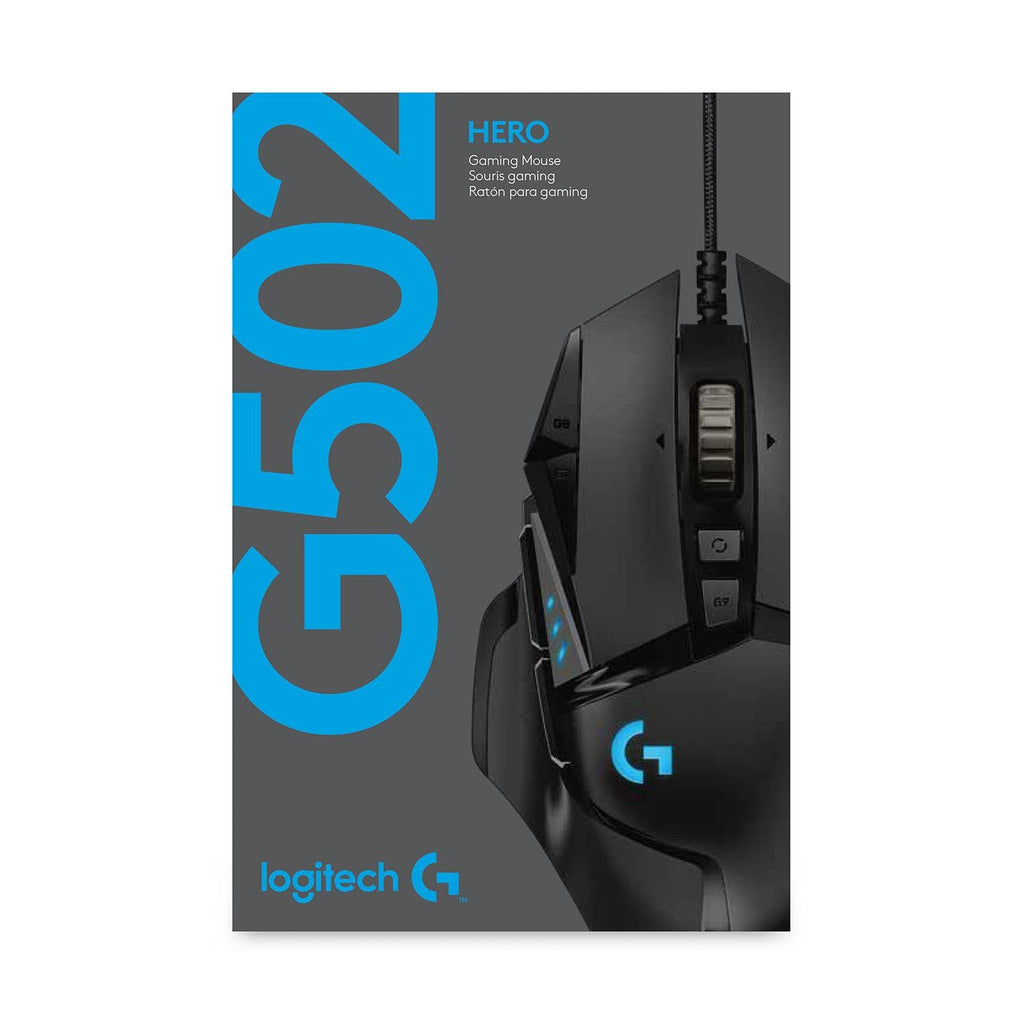 Logitech G Series G502 Hero Gaming Mouse / 25600 DPI / Black