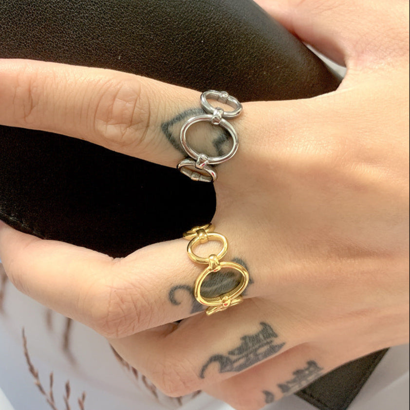 Anel Minimalista em Aço Titânio