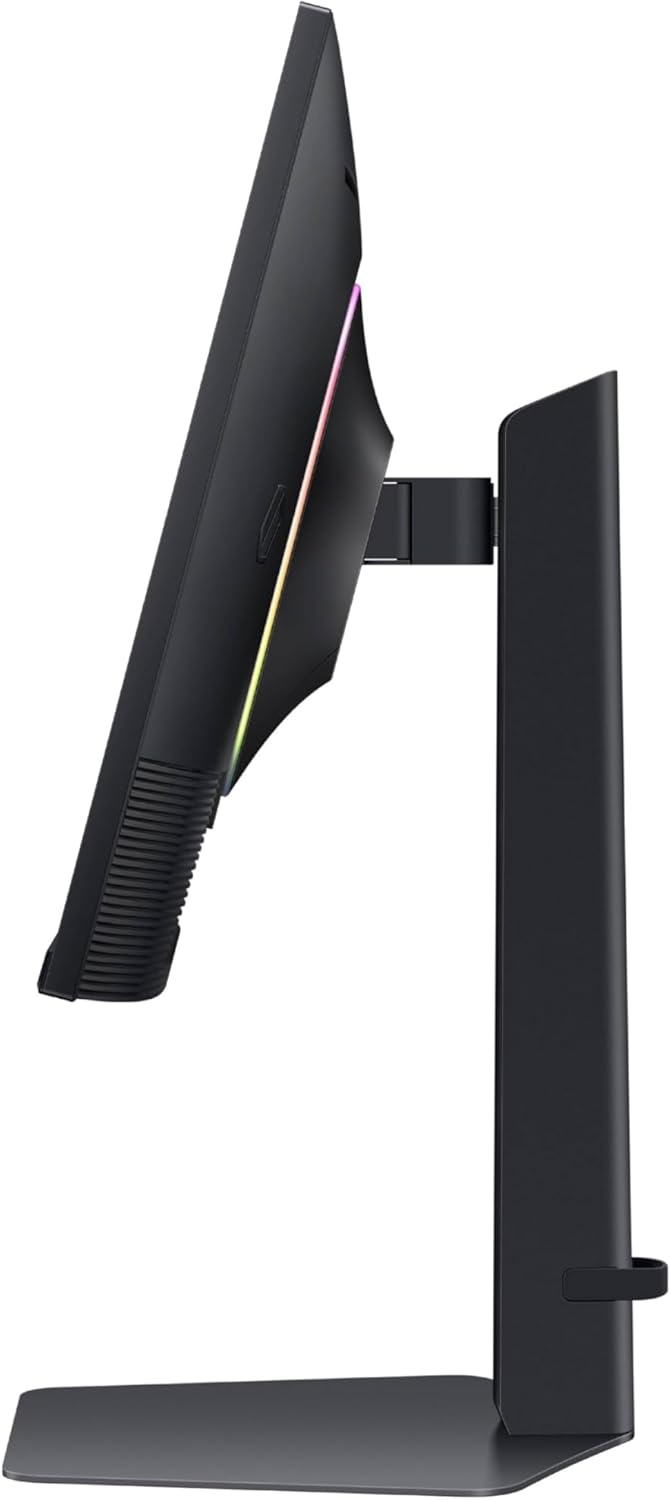Samsung 27” Odyssey G7 (G70D) 4K UHD IPS 144Hz 1ms(GtG) Smart Gaming Monitor, G-Sync Compatible, AMD Freesync Premium, Vivid Colors, Adjustable Stand, Black Equalizer, LS27DG702ENXZA