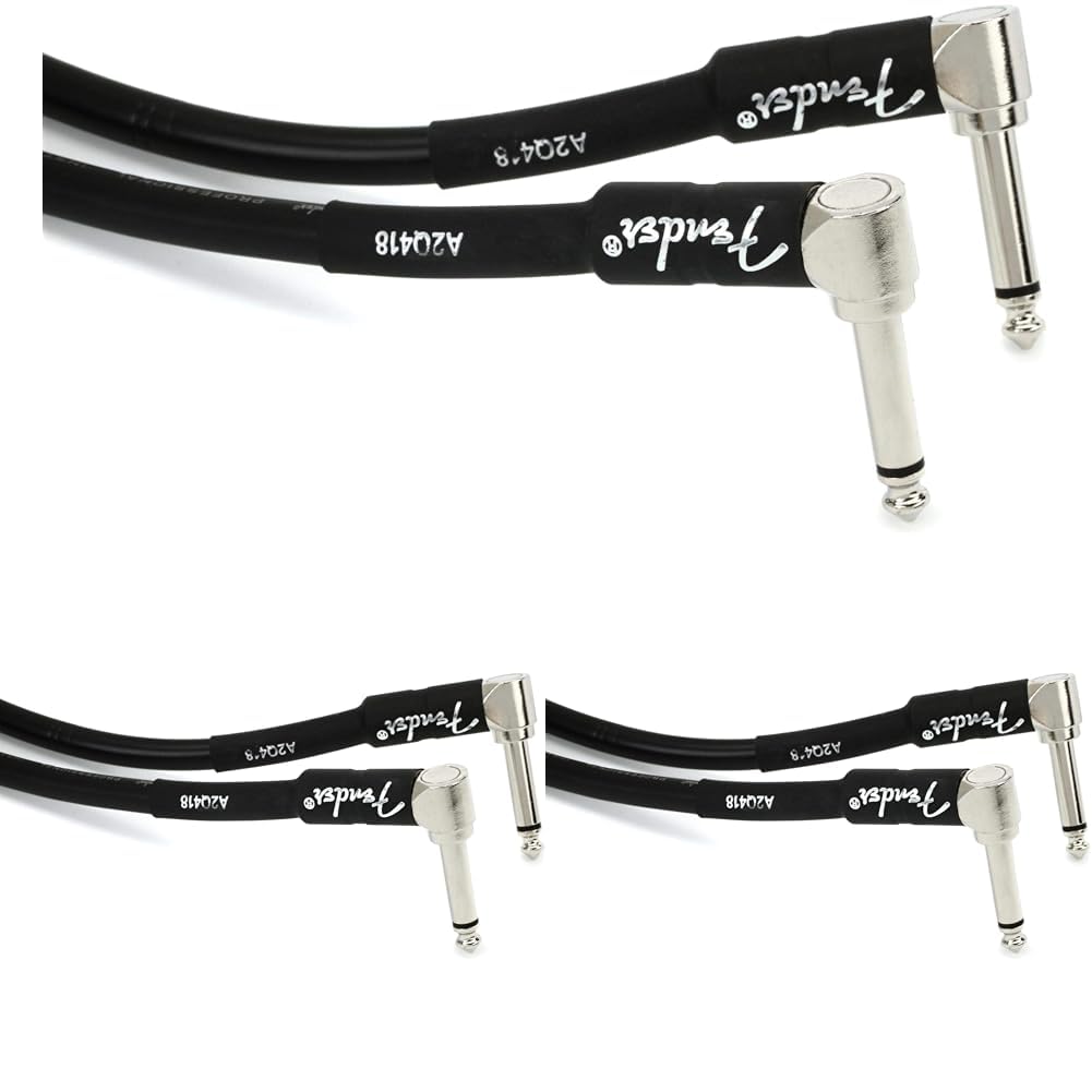 Fender PRO 10 ANGL INST CABLE BLK
