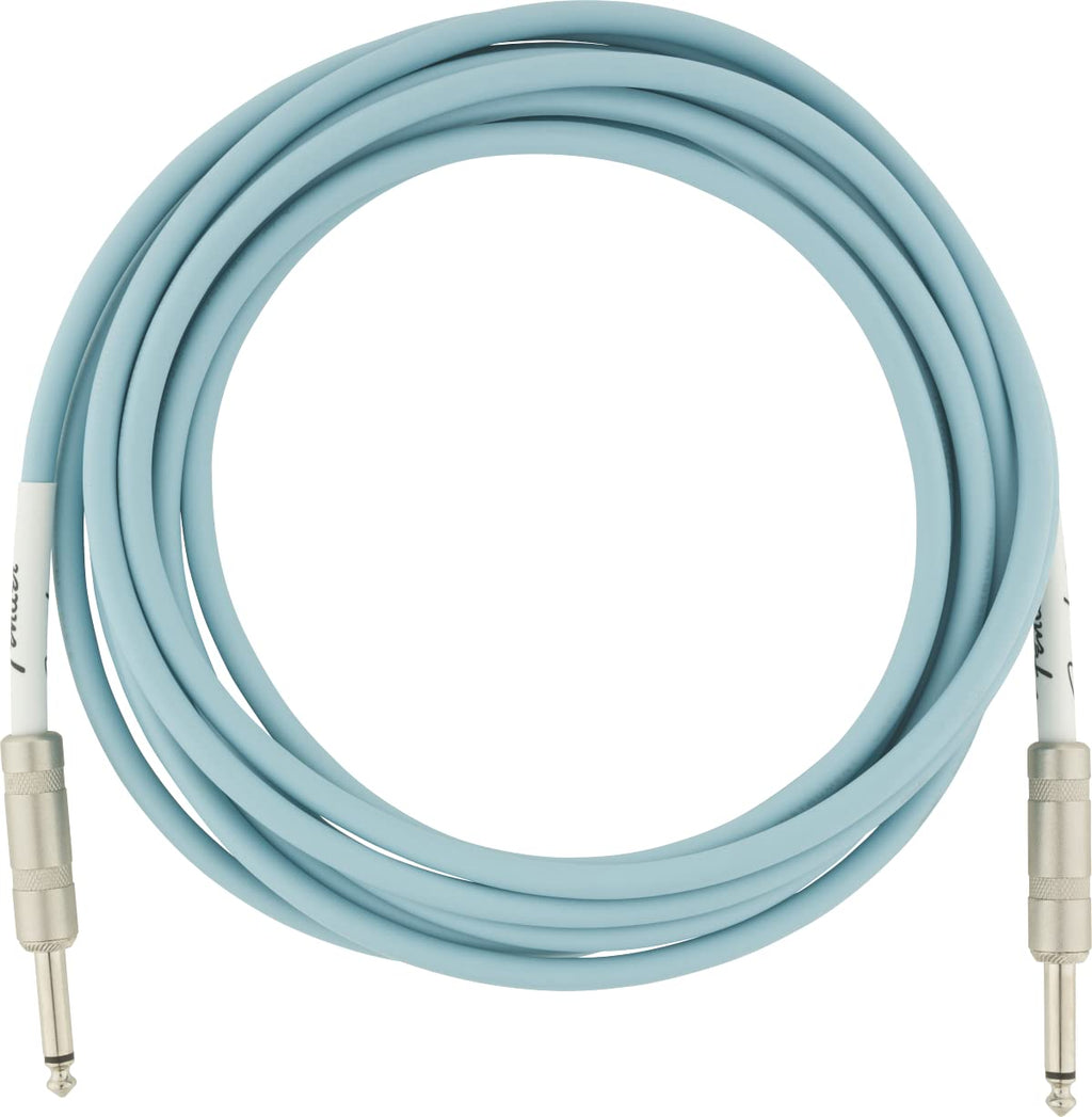 Fender Cables para instrumento serie Contour™(10FT STR/STR) Lake Placid Blue