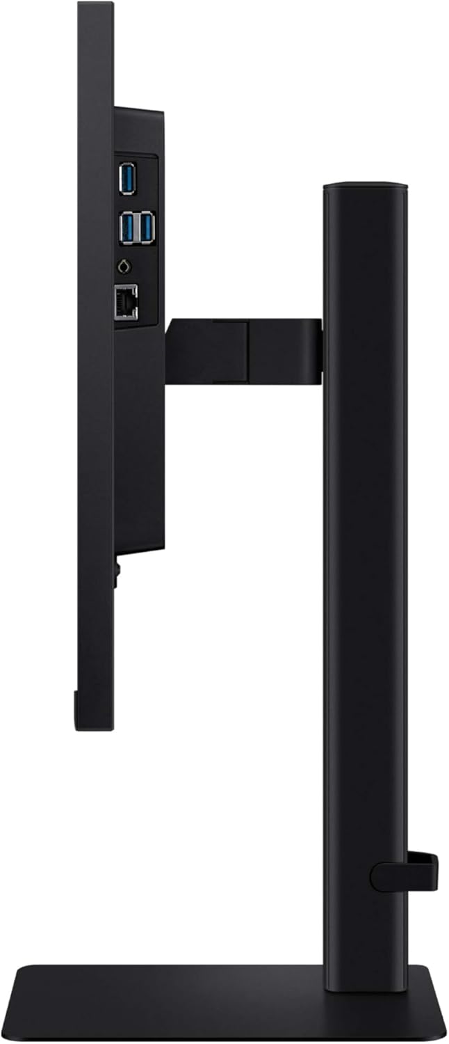 SAMSUNG 24" ViewFinity S6 (S60UD) Series QHD High Resolution Computer Monitor, 100Hz, HDR10, USB-C, Built-In LAN Port, Daisy Chain Support, Easy Setup, Height Adjustable Stand, LS24D606UANXZA, 2024