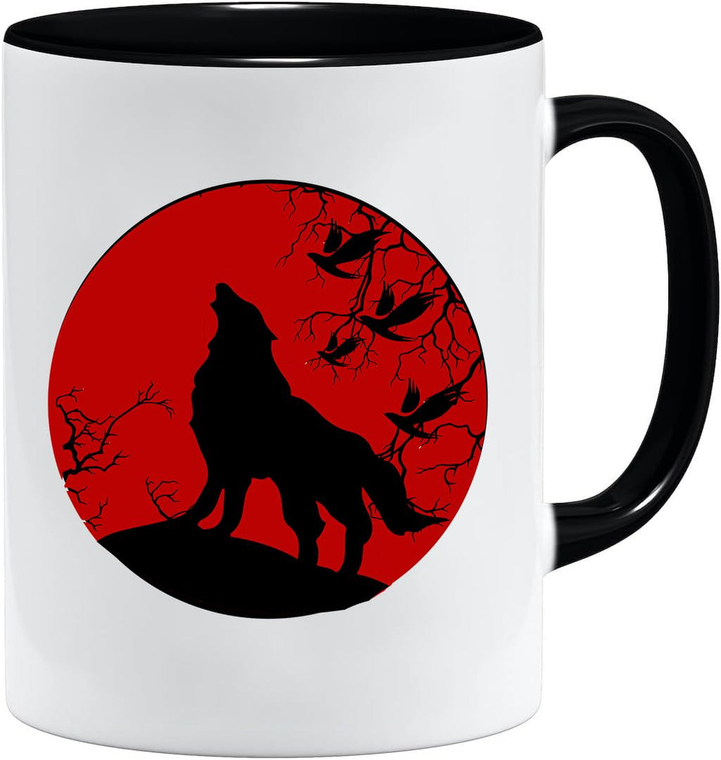Jungle Mug Caneca Viking nórdica | Caneca de presente para homens idosos, pai, avô, caneca de café, design viking, design de caveira e martelo de Thors (VIKING022)