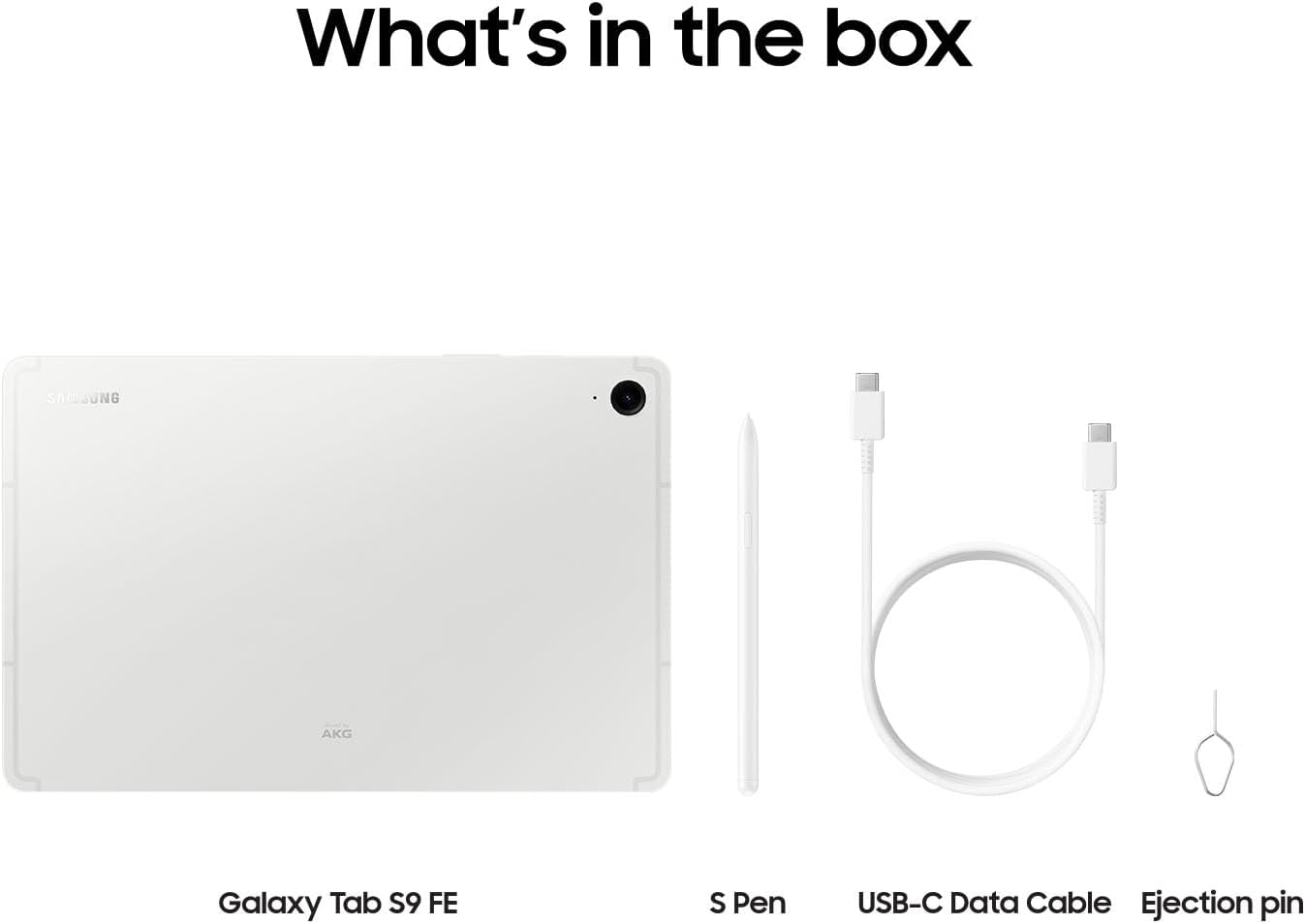 Samsung Galaxy Tab S9 FE 10.9” 256GB WiFi Android Tablet, Large Display, Long Battery Life, Powerful Processor, S Pen, 8MP Camera, Lightweight Durable Design,Expandable Storage,US Version,2023 Silver