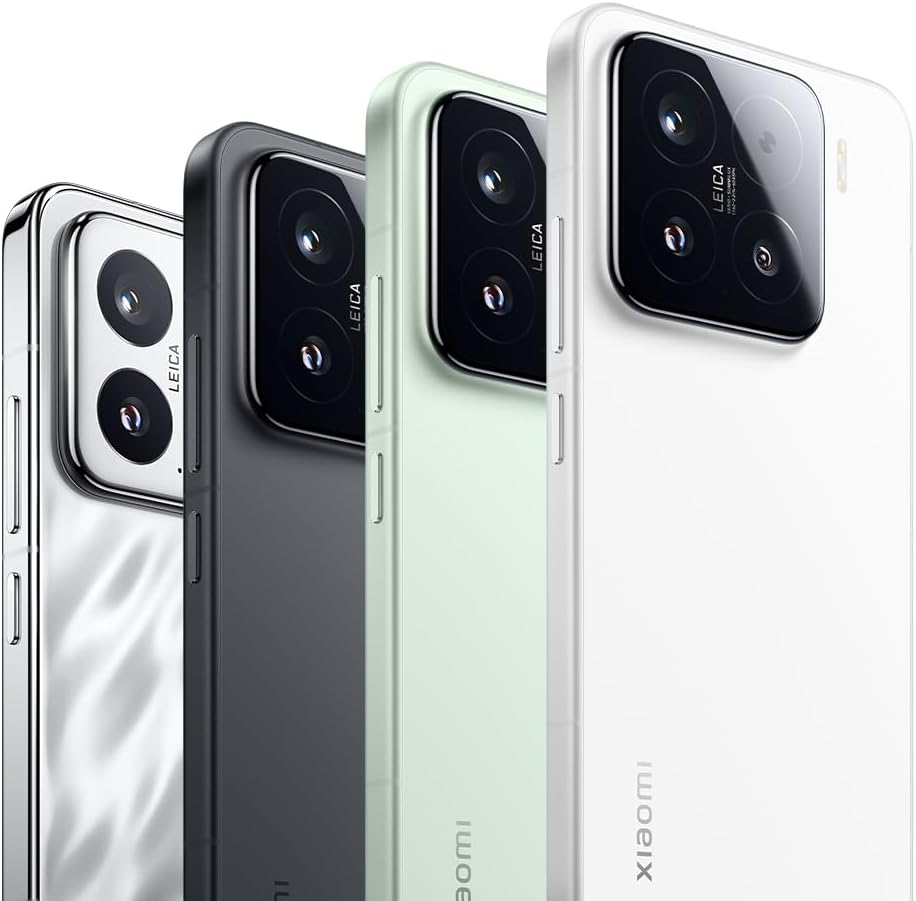 XIAOMI 15 - Smartphone de 12+512GB, Lente óptica Leica Summilux, Snapdragon 8 Elite, Pantalla AMOLED CrystalRes de 6,36" de 120 Hz, HyperCharge de 90W, Cargador no Incluido, Blanco (Versión ES)