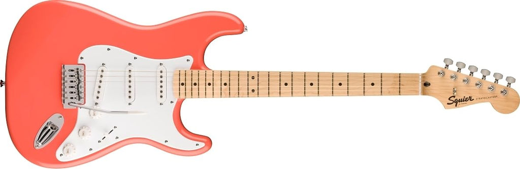 Squier by Fender Sonic Stratocaster Pack de Guitarra Eléctrica, Diapasón de Arce, Negro, Funda, Amplificador Squier Frontman 10G - 230V EU, Incluye cursos virtuales gratuitos en Fender Play