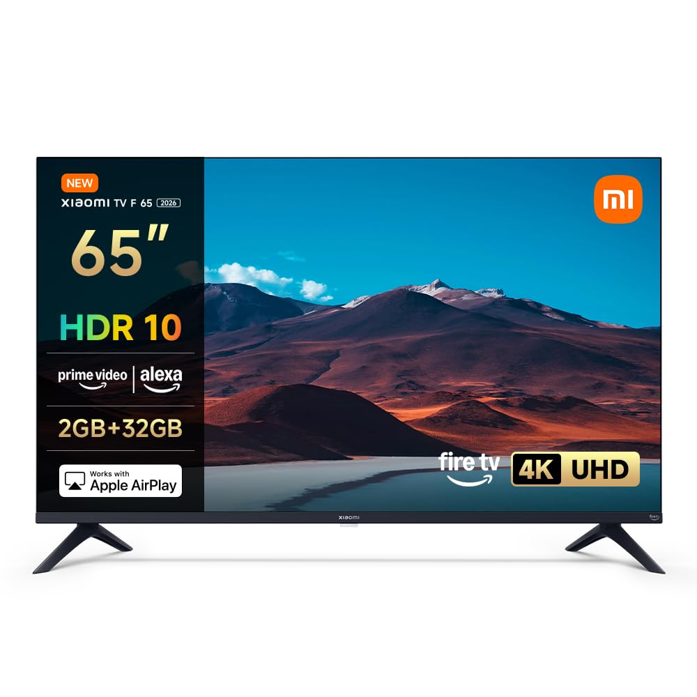 XIAOMI TV F 43, 43 Pulgadas (109 cm), 4K UHD, Smart TV, Fire TV, Control por Voz Alexa, HDR10, MEMC, 2GB+32GB, Compatible con Apple AirPlay, 2025