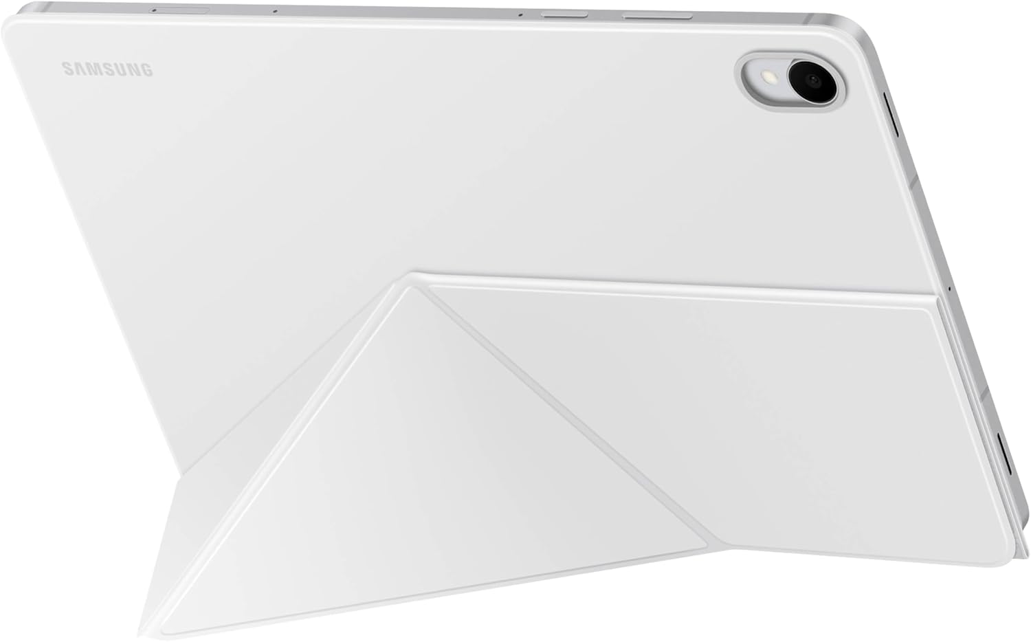 Samsung Galaxy Tab S11 Smart Book Cover Tablet Case, Minimalist Style, Slim and Sleek, Foldable Stand, US Version, White