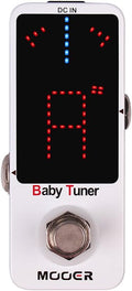 MOOER Tuner Pedal, Baby Tuner Guitar Pedal Mute Function Micro Tuner Tuning Pedal for Electric Instruments Electro-Acoustic Instruments
