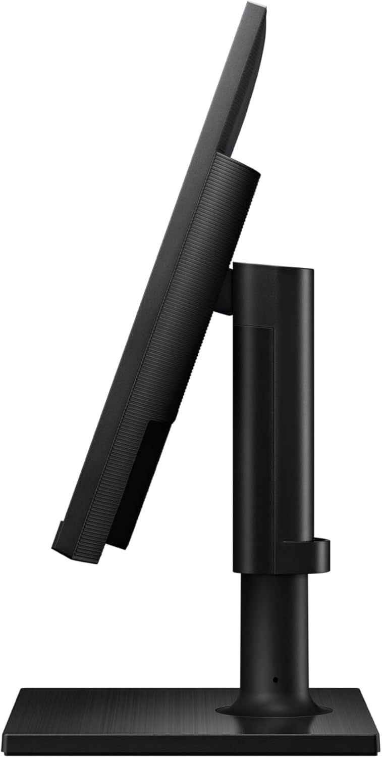 SAMSUNG FT45 Series 24-Inch FHD 1080p Computer Monitor, 75Hz, IPS Panel, HDMI, DisplayPort, USB Hub, Height Adjustable Stand, 3 Yr WRNTY (LF24T454FQNXGO),Black