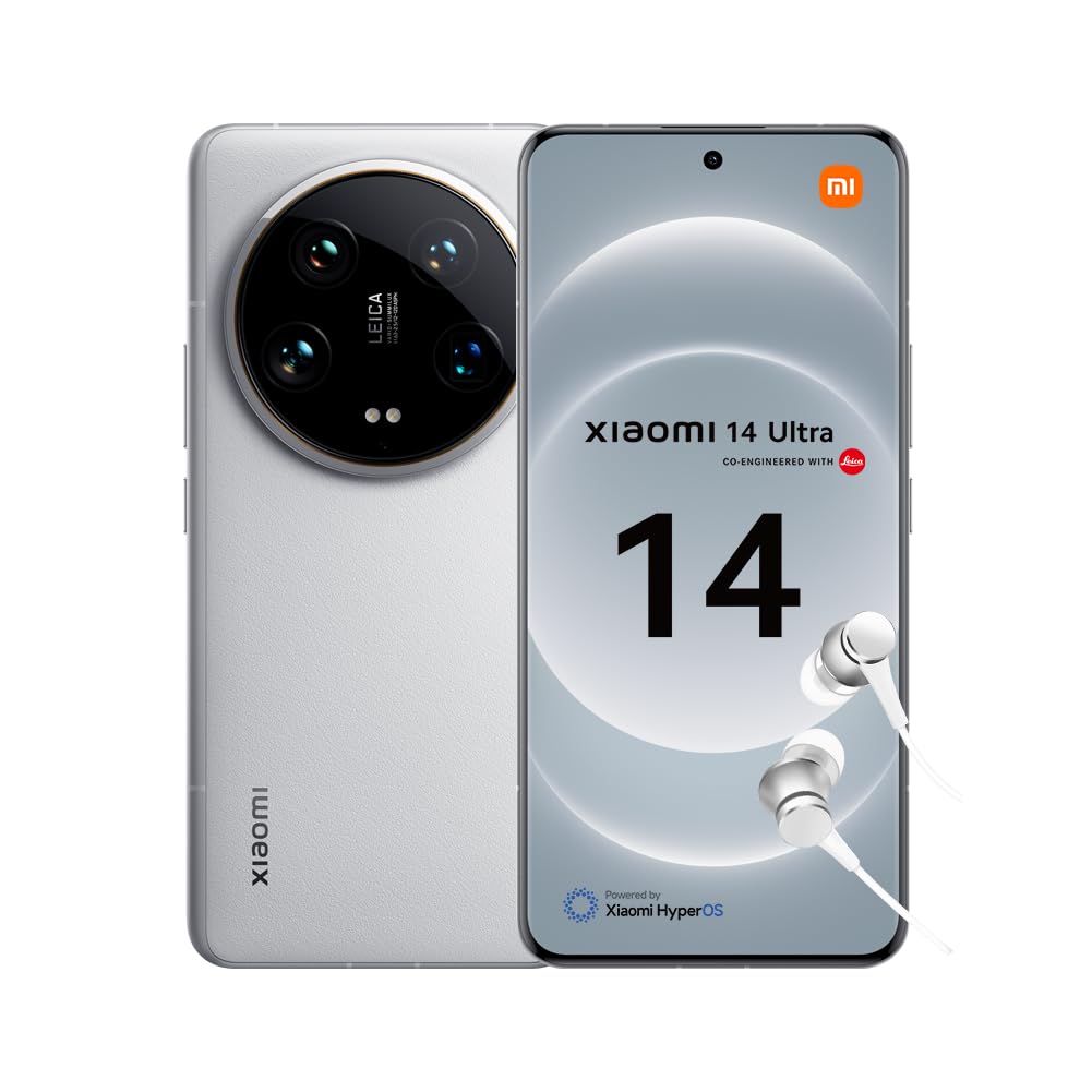 XIAOMI 14 – Smartphone de 12+512 GB, Lentes Leica Summilux, Snapdragon 8 Gen 3, Pantalla AMOLED 6.36'' 120Hz, HyperCharge 90W, Blanco (Versión ES)