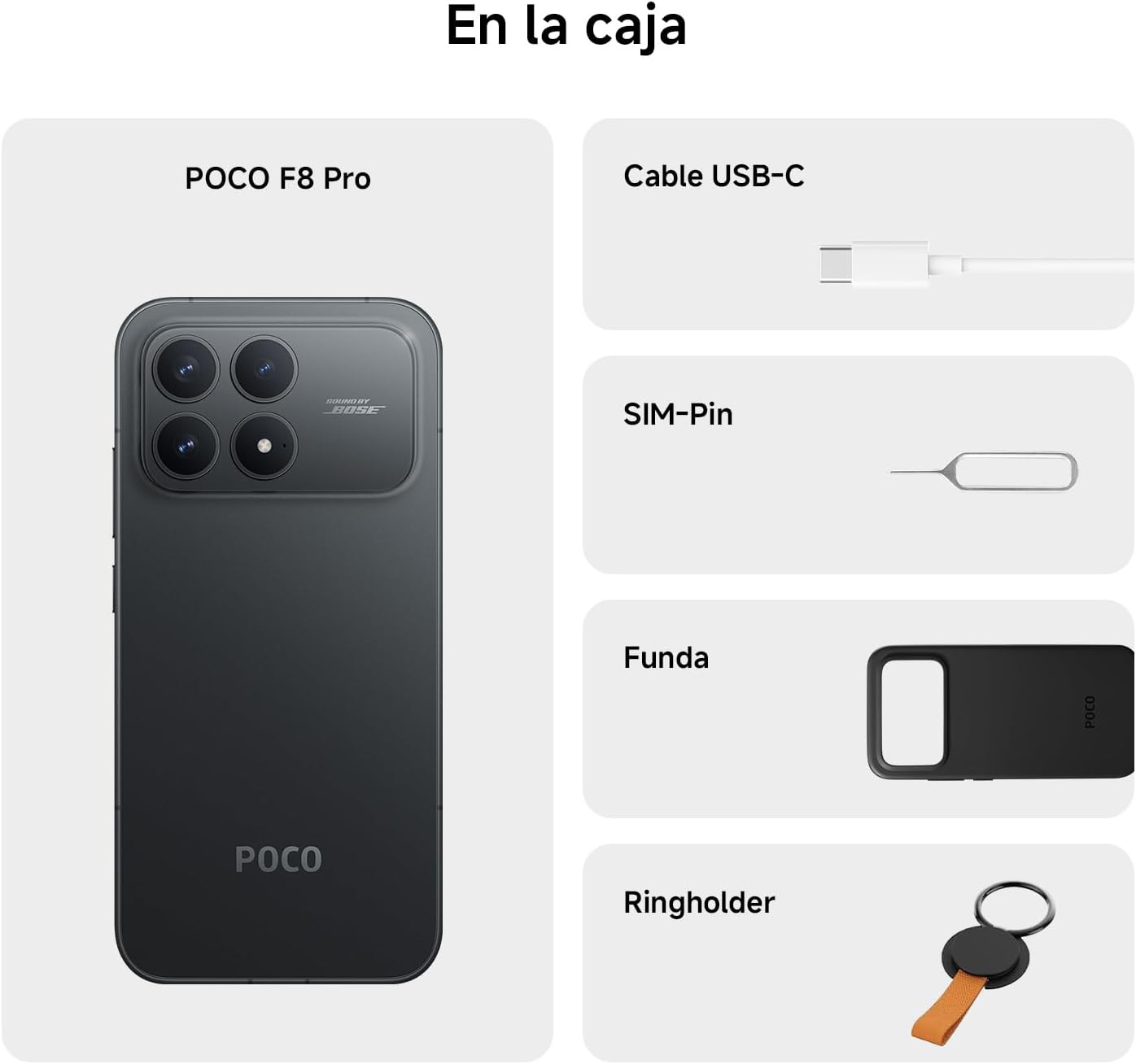 XIAOMI POCO F8 Pro - Smartphone de 12+256GB, Triple cámara de 50MP con OIS, Pantalla AMOLED de 6,59” 120Hz, Snapdragon 8 Elite, Hypercharge 100W, Cargador no Incluido, Azul (Versión ES)