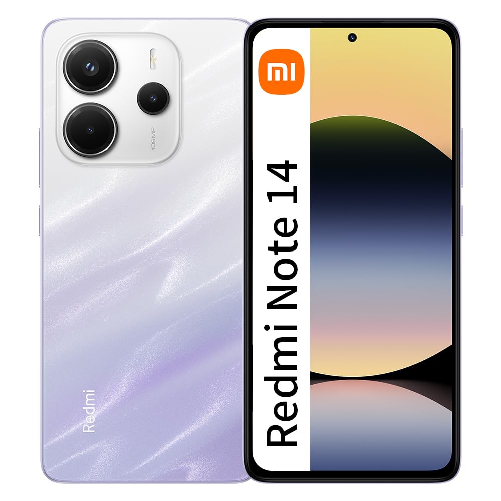 XIAOMI Red Rice Note 14 4G NFC 8GB + 256gb versión Global del teléfono Inteligente 6.67 Pulgadas amoled 120hz 108mp 5500mah Carga rápida Negra (sin Cargador)