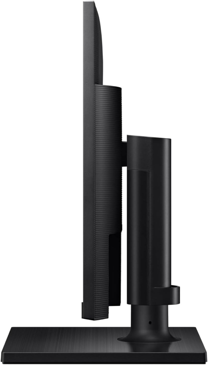 SAMSUNG FT45 Series 24-Inch FHD 1080p Computer Monitor, 75Hz, IPS Panel, HDMI, DisplayPort, USB Hub, Height Adjustable Stand, 3 Yr WRNTY (LF24T454FQNXGO),Black