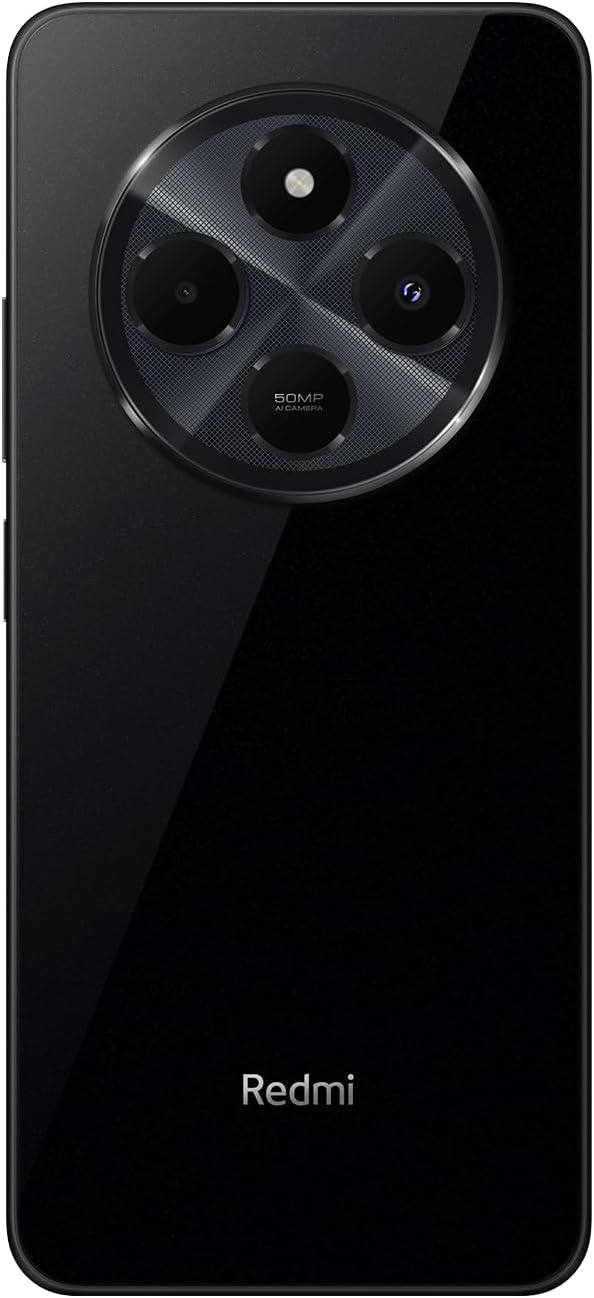 XIAOMI Redmi 14C - Smartphone de 4+128GB, Pantalla de 6.88” 120Hz LCD HD+, MediaTek Helio G81 Ultra, cámara Dual con IA de 50MP, 5160mAh, NFC, Negro (Versión ES)